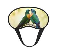 Love Birds Sleep Mask for Men Women Blackout Eye Masks for Sleep, Relaxing Zero Pressure Night Blindfold Soft Breathable Eye Cover for Travel, Night Work, Nap, Office