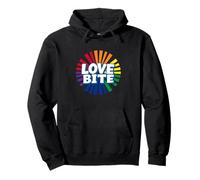 Love Bite, Be You Pride Rainbow Flag LGBTQIA Pullover Hoodie