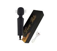 LOVE BITE Wand Vibabrator for Women - Wand Vibrator with Textured Silicone Head, 20 Modes 8 Speeds Vibrator Wand, Quiet Rechargeable Magic Wand Vibrator, Adult Sex Toys