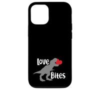 Love Bites Funny T Rex Dinosaur With Red Heart Valentine Case for iPhone 12/12 Pro