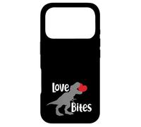 Love Bites Funny T Rex Dinosaur With Red Heart Valentine Case for iPhone 17 Pro