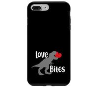 Love Bites Funny T Rex Dinosaur With Red Heart Valentine Case for iPhone 7 Plus/8 Plus
