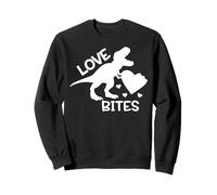 Love Bites Funny T Rex Valentines Dinosaur Sweatshirt