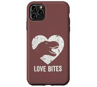 Love Bites T-Rex Dinosaur Funny Retro Grunge Paleontology Case for iPhone 11 Pro Max
