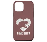 Love Bites T-Rex Dinosaur Funny Retro Grunge Paleontology Case for iPhone 12 Pro Max