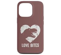 Love Bites T-Rex Dinosaur Funny Retro Grunge Paleontology Case for iPhone 13 Pro