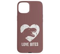 Love Bites T-Rex Dinosaur Funny Retro Grunge Paleontology Case for iPhone 15 Plus