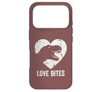 Love Bites T-Rex Dinosaur Funny Retro Grunge Paleontology Case for iPhone 17 Pro