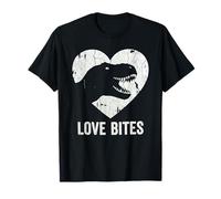 Love Bites T-Rex Dinosaur Funny Retro Grunge Paleontology T-Shirt