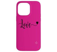 LOVE Black Text Heart | Authentic Italian dolceSenso Brand Case for iPhone 14 Pro Max
