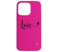 LOVE Black Text Heart | Authentic Italian dolceSenso Brand Case for iPhone 15 Pro Max