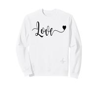 LOVE Black Text Heart | Authentic Italian dolceSenso Brand Sweatshirt