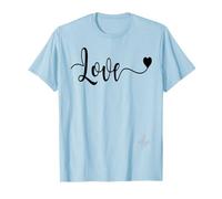 Love Black Text Heart | Authentic Italian dolceSenso Brand T-Shirt