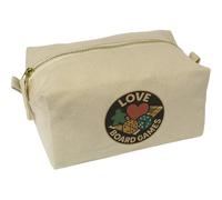 'Love Board Games' Canvas Wash Bag/Makeup Case (CS00044455)