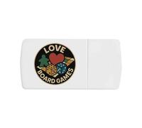 'Love Board Games' Pill Box with Tablet Splitter (PI00035041)