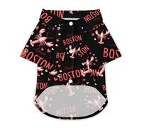 Love Boston Lobster Classic Dog Clothes Cat Shirt Puppy Costume Button Tshirt Summer