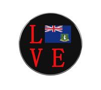 Love British Virgin Islands Flag Cute Fridge Magnets Metal Colorful Refrigerator Magnet Office Home Decor