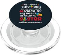 Love Brother Sister Family Autistic Kids Autism Awareness PopSockets PopGrip for MagSafe