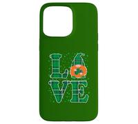 Love Buffalo Plaid Green Gnomes Irish Shamrock St Patrick's Case for iPhone 15 Pro Max