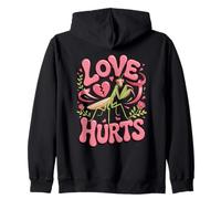 Love Bug Hurts Praying Mantis Insect Lover Zip Hoodie