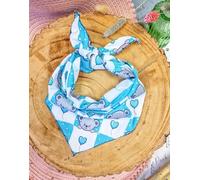 Love Bug Teddy Bear Dog Bandana, blue or pink, Pet Pooch Boutique. Handmade in the UK (Blue, s/m)
