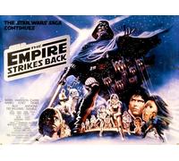 Love By Canvas Star Wars The Empire Strikes Back Movie Poster, 250 GSM, Gloss Unframed, Classic Film Wall Art (A3)