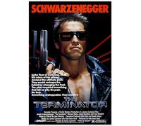Love By Canvas The Terminator (1984) Classic Movie Poster, 250GSM Gloss Print A4