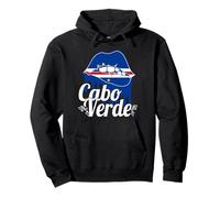 Love Cabo Cape Verde With Cape Verdean Flag Lips Pullover Hoodie