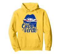 Love Cabo Cape Verde With Cape Verdean Flag Lips Pullover Hoodie