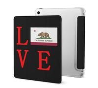 Love California State Flag Slim Tablet Cases Compatible with iPad Series With Pencil Holder Protective Cover Compatible with IPAD 2020 AIR 4 （10.9in）