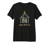 Love Came Down Christian Christmas Nativity Manger Jesus Premium T-Shirt