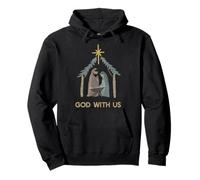 Love Came Down Christian Christmas Nativity Manger Jesus Pullover Hoodie