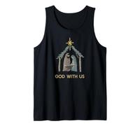 Love Came Down Christian Christmas Nativity Manger Jesus Tank Top