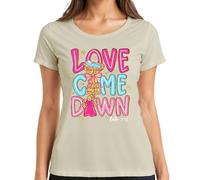 Love Came Down Luke 2:11 Christmas Angel Baby Jesus Gift Women's T-Shirt, natural, XXL