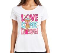 Love Came Down Luke 2:11 Christmas Angel Baby Jesus Gift Women's T-Shirt, White, XXL