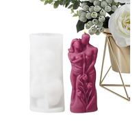 Love Candle Holder Figurine - Easy to Release, Handmade Soap Plaster Epoxy Resin Mould | Hugging Couple Candle Silicone Mold for Making Candles Aromatherapy Candles Wax Soap Clay Craft