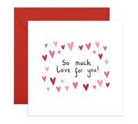 Love Card Full Of Hearts - 'So Much Love For You' - Gifts for Him, Her, Wife, Husband, Boyfriend, Girlfriend, Babe, Other Half - Sweet & Romantic - Comes with Fun Stickers