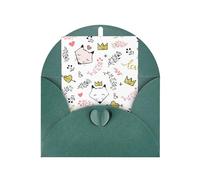 love Cartoon fox Print Adorable Blank Cards& Envelopes,Unique Designs Perfect for Festivals, Invitations