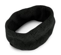 Love Cashmere Men's Cable 100% Cashmere Neck Warmer Snood - Charcoal Grey - made in Scotland