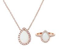 Love Catcher Jewelry Making Kit Sterling Silver Teardrop Halo Necklace / Ring Necklace / Ring Handmade Gift Mother's Day Christmas Birthday Gift