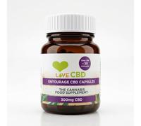 Love CBD Capsules 300mg - 30 Pack Hemp Oil Coconut Oil UK Broad Spectrum