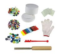 Love Charm Extra Large Microwave Kiln Kit For Fusing Glass, 9pcs Set, Glass Jewelry Making Kit with Microwave Kiln, Adult, False