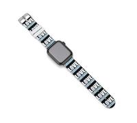Love Chicago Silicone Watchband Compatible with IWatch Classic Replacement Strap Soft Wristbands for Men Women 42mm/44mm