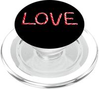 LOVE - Christian Faith Candy Cane Red & White Christmas PopSockets PopGrip for MagSafe