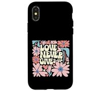 Love Christian Quote 1 Corinthians 13:7 Case for iPhone X/XS