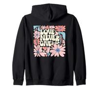 Love Christian Quote 1 Corinthians 13:7 Zip Hoodie