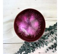 Love Coco - Large Blush Pink Coconut Bowl, Organic Coconut Bowl for Smoothies, Cereal, Salads & Decorative Purposes with Food-Safe Lacquer Inside (Baby Pink)