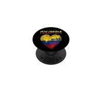 Love Colombia Heart Flag PopSockets Adhesive PopGrip