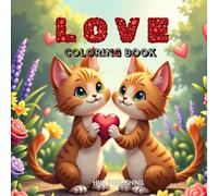 LOVE Coloring Book: A Fun Valentine Gift Featuring Unique Heart Designs with Precious Moments for Couples and Cat Lovers to Celebrate Love