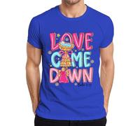 Love Come Down Jesus Nativity Angel Christmas Glitter Pastel Men's T-Shirt, blue, XL
